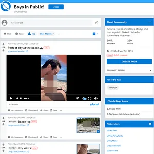 PublicBoys 网站截图