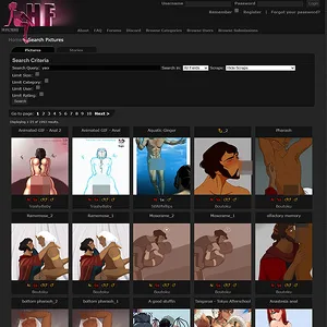 Hentai Foundry 网站截图