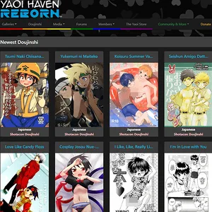 YaoiHavenReborn 网站截图