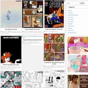 HDPornComics 网站截图