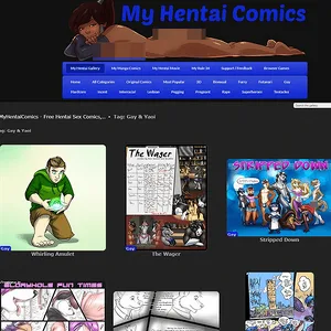 MyHentaiComics 网站截图