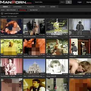 ManPorn 网站截图