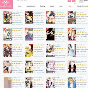 MangaHome 网站截图
