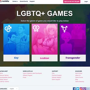Nutaku 网站截图