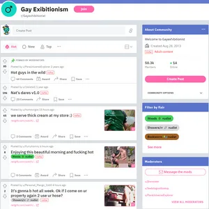 Gay Exhibitionist 网站截图