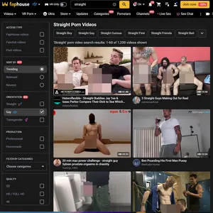 FapHouse Straight 网站截图