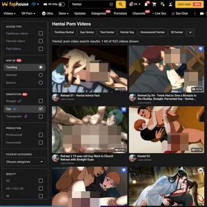 FapHouse Hentai 网站截图